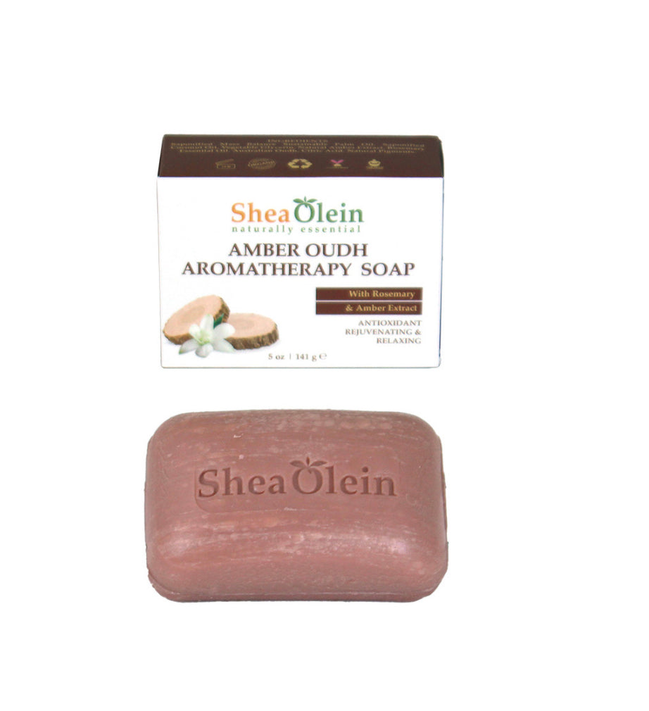 Amber Oudh Aromatherapy Soap with Rosemary & Amber Extract