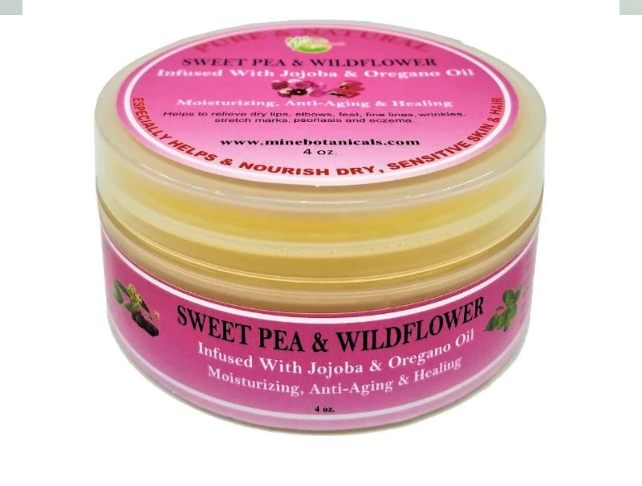 Sweet Pea & Wildflower Shea Butter infused with Jojoba & Oregano Oil