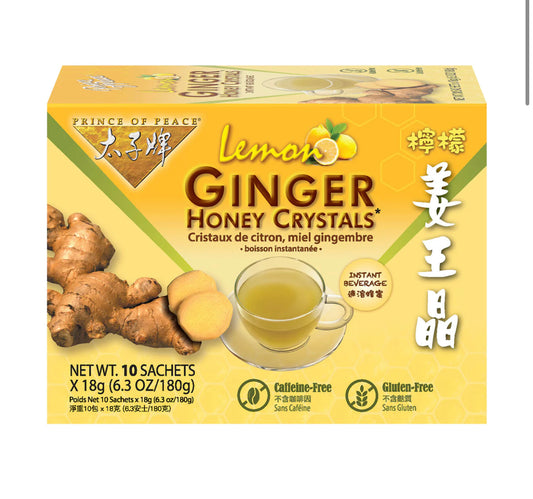 Lemon Ginger Honey Crystals Tea